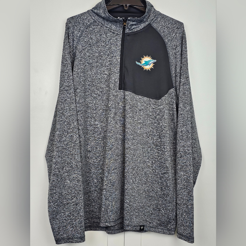 Fanatics Pro Line Miami Dolphins Quarter Zip size XL